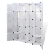 Armario modular con 14 compartimentos blanco 37x146x180,5 cm