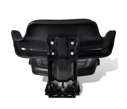 Asiento de tractor con respaldo negro