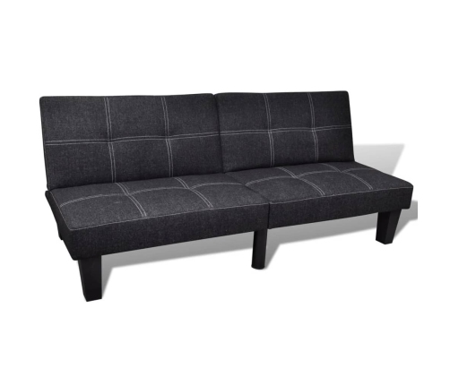 Sofá cama regulable tela negro