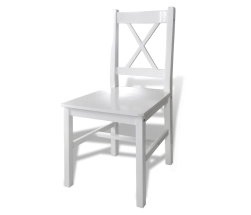 Juego de muebles de comedor 5 piezas blanco