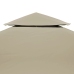 Cubierta de repuesto de cenador 310 g/m² beige 3x3 m