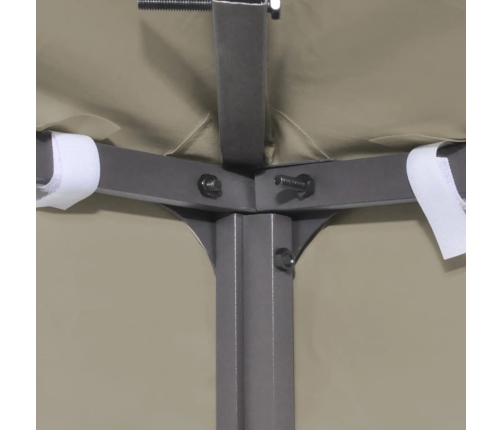 Cubierta de repuesto de cenador 310 g/m² beige 3x3 m