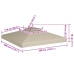 Cubierta de repuesto de cenador 310 g/m² beige 3x3 m