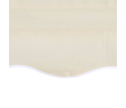 Toldo de lona blanco crema 4x3 m (sin estructura)