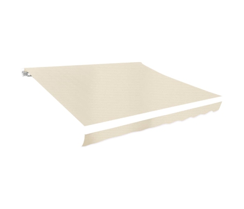 Toldo de lona blanco crema 6x3 m (sin estructura)