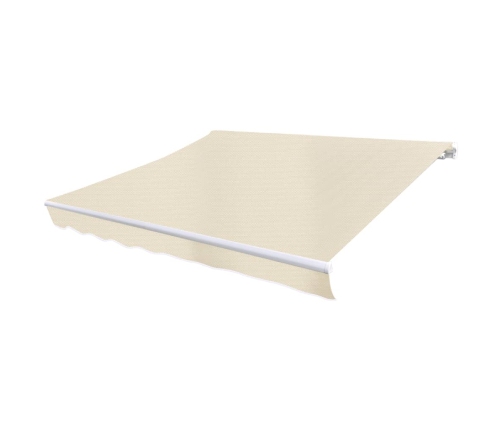 Toldo de lona blanco crema 6x3 m (sin estructura)