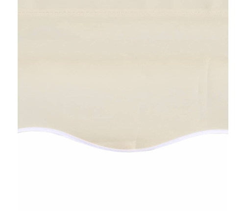 Toldo de lona blanco crema 6x3 m (sin estructura)