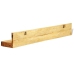 vidaXL Estantes de pared 2 uds madera maciza