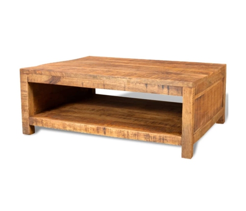 Mesa de centro de madera maciza de mango