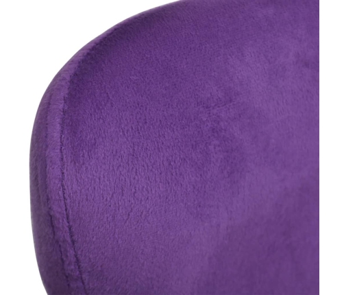 Sillón egg giratorio con cojín pequeño terciopelo morado