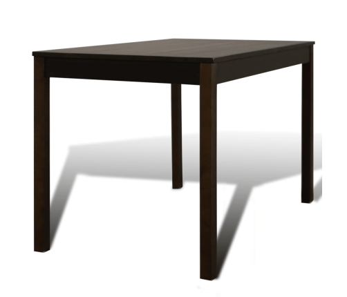 Mesa de comedor y 4 sillas madera marrón