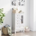 Mueble de 5 cajones y 2 estantes blanco