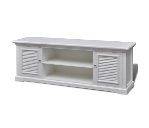 vidaXL Mueble para TV de madera blanco