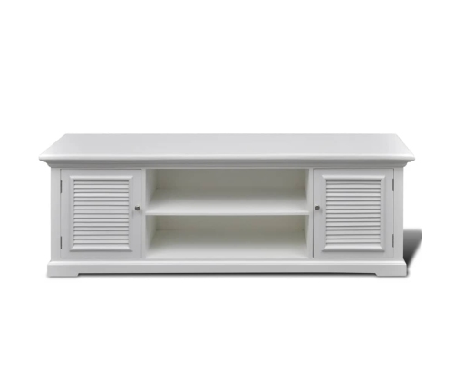 vidaXL Mueble para TV de madera blanco