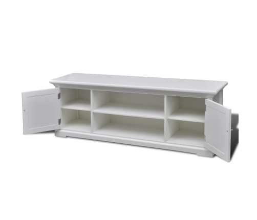 vidaXL Mueble para TV de madera blanco