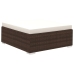 Set muebles de jardín 6 piezas y cojines ratán sintético marrón