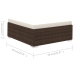 Set muebles de jardín 6 piezas y cojines ratán sintético marrón