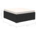 Set muebles de jardín 12 pzas y cojines ratán sintético negro