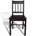 Sillas de comedor 2 unidades madera de pino marrón oscuro