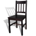 Sillas de comedor 2 unidades madera de pino marrón oscuro