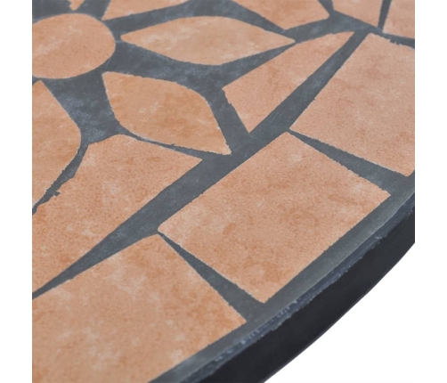 Mesa de bistro de mosaico terracota 60 cm