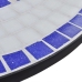 vidaXL Mesa de bistro terraza mosaico azul y blanco 60 cm