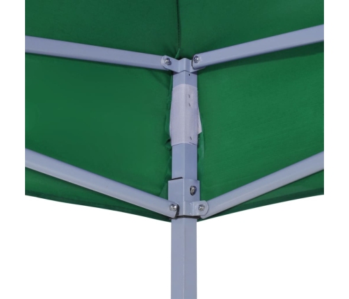 Cenador plegable verde 3x3 m