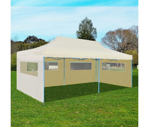 Carpa plegable Pop-up crema 3x6 m