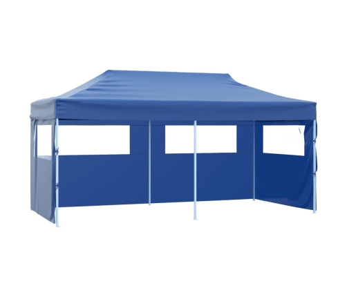 Carpa plegable pop-up azul 3x6 m