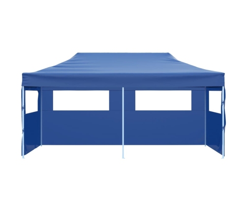 Carpa plegable pop-up azul 3x6 m