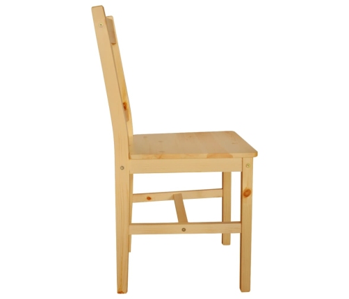 Sillas de comedor 6 unidades de madera de pino