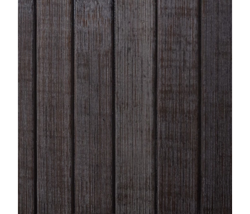 Biombo divisor bambú marrón oscuro 250x165 cm