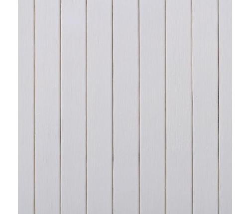 Biombo divisor bambú blanco 250x165 cm