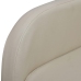 Sillón plegable de cuero sintético color crema