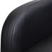 Sillón plegable de cuero sintético negro