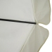 Sombrilla de jardín con base portátil aluminio blanco