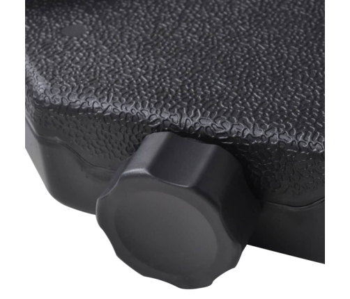 Sombrilla de jardín con base portátil aluminio blanco