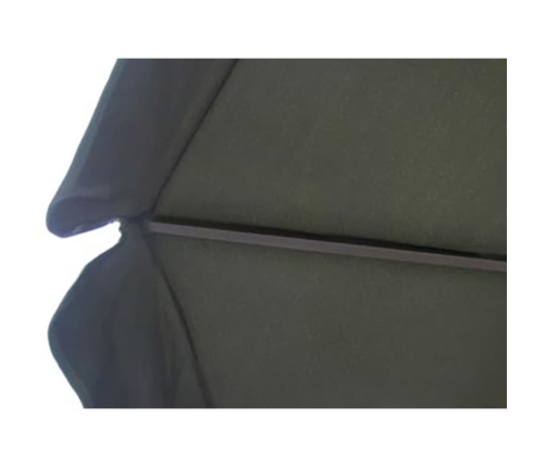 Sombrilla de jardín con base portátil aluminio verde