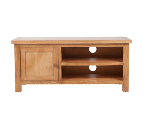 Mueble para TV madera maciza de roble 103x36x46 cm