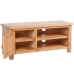 Mueble para TV madera maciza de roble 103x36x46 cm