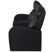 Sillón reclinable de 2 plazas de cuero artificial negro