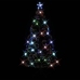 Árbol de Navidad artificial con soporte/LED fibra óptica 150 cm