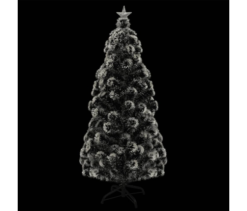 Árbol de Navidad artificial con soporte/LED fibra óptica 150 cm