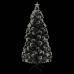 Árbol de Navidad artificial con soporte/LED fibra óptica 150 cm