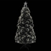 Árbol de Navidad artificial con soporte/LED fibra óptica 210 cm