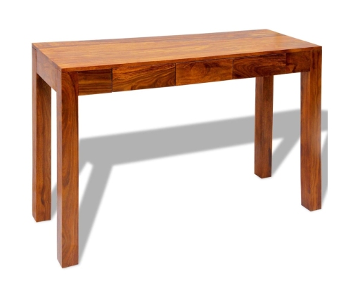 Mesa consola con 3 cajones madera maciza Sheesham 80 cm