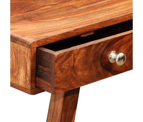 Mesa consola con 3 cajones madera maciza sheesham 76 cm