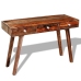 Mesa consola con 3 cajones madera maciza sheesham 76 cm