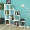 Estantería librería en forma de escalera 142 cm blanca