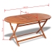 Set de comedor de jardín 7 piezas madera maciza de acacia